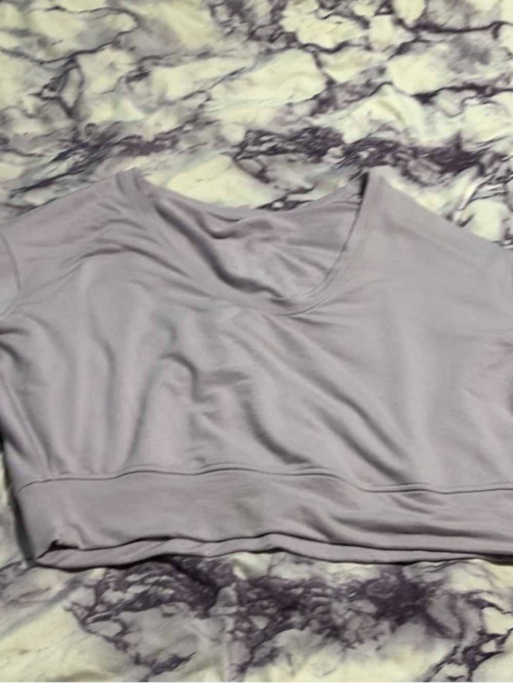 lululemon athletica Light Lavender Scoop Crop Top